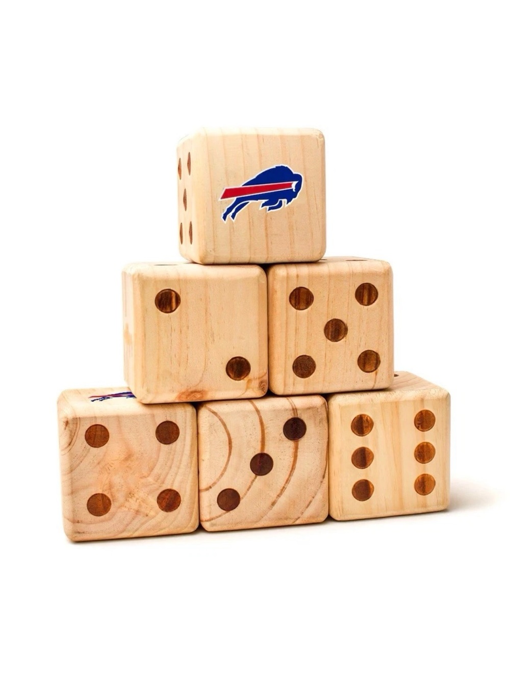 NFL Buffalo Bills Yard Dice Game Wood Logo NEW Bills Mafia, Tailgate Party Games